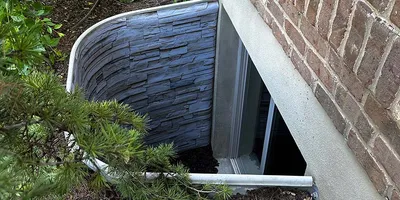 Stone Window Well Liner- Utah Window Well Covers 
